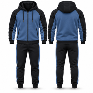 Survêtement d'hiver haut de gamme pour hommes, vêtements de sport personnalisés, ensemble de survêtement en polaire chaud, fabricant en gros - Product Image 6