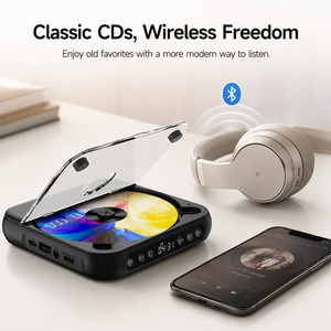 Mini lecteur CD portable Kpop avec sortie audio pour système de haut-parleurs stéréo HiFi domestique, fournisseur OEM Chine Shenzhen - Product Image 1