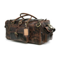 Sac de voyage en cuir Heldal personnalisé par le fabricant, sac de sport pour la nuit, sac de week-end, sacs de sport de haute qualité, grands sacs de voyage pour hommes