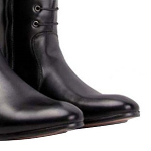 Bottes d'équitation en cuir de haute qualité TWILL SPORTS, ajustement réglable pour cavaliers et débutants - Product Image 3