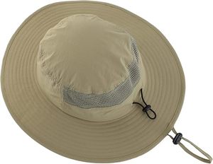 Unisex Wide Brim Sun <b>Hat</b> Adjustable Strap Breathable Waterproof Mesh 3D Embroidery Washed Outdoor <b>Summer</b> Casual for Adults - Product Image 6