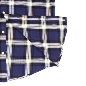 Chemises en flanelle de coton à carreaux à manches longues en gros 2021 - Product Image 6