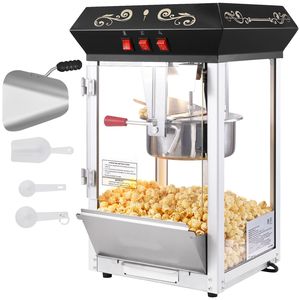 Macchina per Popcorn da Banco 850W, Pentola da 8 Oz in Vetro Temperato, Nuova Condizione, 48 Tazze/Lotto per Popper di Mais Crudo - Product Image 1