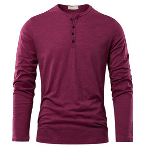 Premium Outdoor Mens Long Sleeve T Shirt Customized Logo Slim Fit Floral Fabric Casual Modern Fashion Clothing - Product Image 6