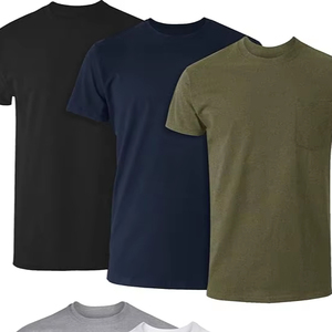Vente en gros de T-shirts pour hommes en coton 100% épais, personnalisés avec impression sérigraphiée sur le devant, anti-boulochage, séchage rapide, écologiques, coupe décontractée classique - Product Image 1
