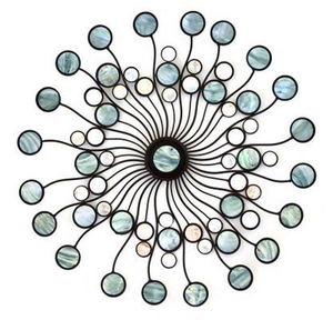 Matte Black Wrought Iron Wall Art <b>Cheap</b> Metal <b>Decorative</b> Accent for Living <b>Christmas</b> Garlands & Wreaths - Product Image 1