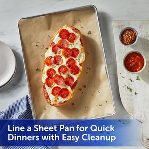 Rotolo di Carta Forno Non Sbiancata per Cucina, Resistente al Calore fino a 425 Gradi, Antiaderente per Cucinare e Cuocere al Forno, Carta da Forno Chlori - Product Image 2