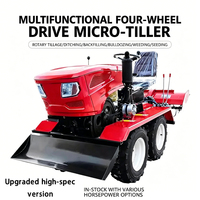 Motoculteur multifonctionnel 4x4 de 16-35 CV avec retour de paille et fonction de buttage pour vergers