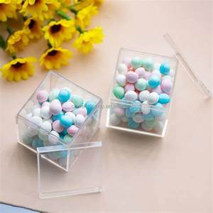 Mini caja acrílica de almacenamiento de dulces y artículos para organizar golosinas pequeñas, dulces y recuerdos de fiesta, diseño compacto para uso doméstico - Product Image 5