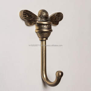 Entryway brass wall <b>hooks</b> for organized welcoming home spaces keeping <b>coats</b> bags accessories neat orderly daily use - Product Image 3