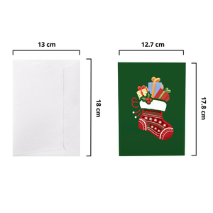 การ์ดป๊อปอัพ 3 มิติ งานฝีมือ การ์ดอวยพรคริสต์มาส ปีใหม่ ลายแมวน่ารัก สำหรับงานปาร์ตี้วันหยุด งานฉลองวันเกิด - Product Image 2