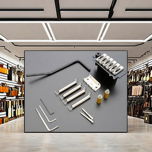 Guitare électrique D19BB, noir brillant, selle en acier inoxydable Wilkinson, pont vibrato à deux points, fabriqué en Corée, pièces et accessoires de guitare - Product Image 1