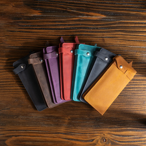 Custom Genuine Leather Fold Short Men's Card Holder <b>Wallets</b> High Quality <b>RFID</b> Blocking Customizable Color And Logo For Daily Use - Product Image 3