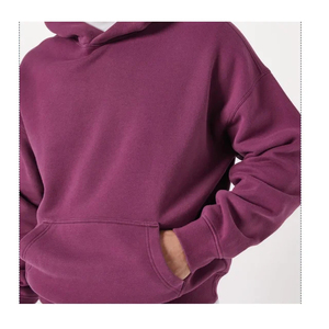Sweat-shirt à capuche personnalisé pour homme en molleton 100 % coton, avec poche, design pull-over, séchage rapide, respirant, décontracté, hiver, coupe classique - Product Image 6