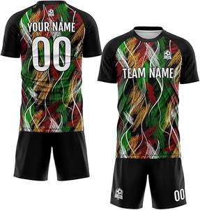 Dernier design, uniforme de football 100% polyester, nouveau style, uniforme professionnel pour adultes, qualité supérieure, couleur personnalisée, séchage rapide - Product Image 1