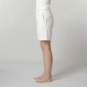 Shorts de sport pour femmes, taille haute, blanc, en tricot, respirant, pour le jogging, la course à pied, le yoga, la remise en forme - Product Image 3