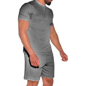 Conjunto de Dos Piezas para Hombre, Verano, Camiseta y Pantalones Cortos Casuales, Ropa Urbana, Logotipo Personalizado, Tejido de Punto, Secado Rápido, Transpirable, Superventas - Product Image 6