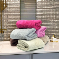 Serviettes de bain multi-usages en coton 100% tissé, super absorbantes, de haute qualité, luxueuses, douces, 40x60cm, Inde, teintures sans azo