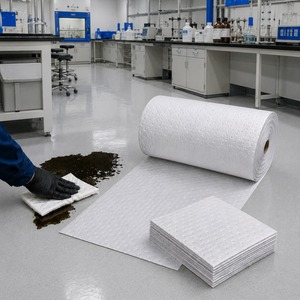 Rouleau absorbant l'huile haute résistance pour le nettoyage des déversements industriels, absorbant l'huile marine, grand format, pour le contrôle des déversements d'huile en atelier - Product Image 1