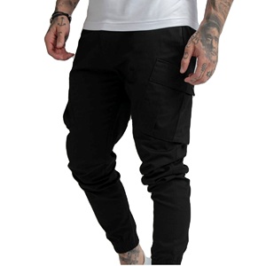 Pantalon cargo jogger personnalisé avec logo pour homme, taille haute, ample, respirant, grandes tailles - Product Image 4