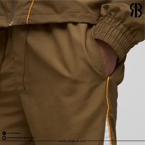 Pantalones Cortos Deportivos Rubabull Personalizados para Hombre, de Nailon Marrón, con Franja Lateral Bordada, para Atletismo, Running y Gimnasio, Venta al Por Mayor - Product Image 5