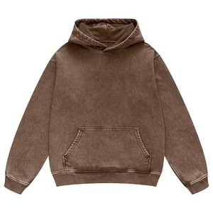 Sudadera con Capucha Extra Grande para Hombre, Estilo Vintage, 450GSM, 100% Algodón, Transpirable y Resistente al Viento, Diseño con Forro, Lavado Ácido, Ropa Urbana - Product Image 4