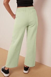 Custom OEM Manufacturer Best Quality Women's Summer Cargo Trousers Loose Fit Casual 100% <b>Linen</b> Quick Dry Breathable - Product Image 2
