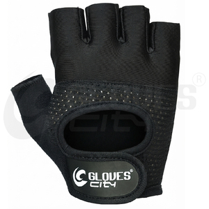 Gants de musculation en cuir PU à demi-doigts avec protection complète de la paume, antidérapants et respirants pour usage unisexe en salle de sport - Product Image 5