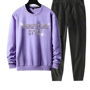 ชุดเซ็ตสเวตเตอร์ประดับเพชรเทียม ดีไซน์ทันสมัย เนื้อผ้านุ่ม สวมใส่สบาย เหมาะสำหรับใส่ในชีวิตประจำวันและสไตล์แฟชั่นล้ำสมัย - Product Image 1