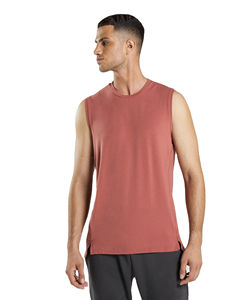 Camiseta sin mangas de algodón 100% transpirable y cómoda para hombre, estilo hip hop, informal, para gimnasio, de secado rápido, con logo personalizado - Product Image 1