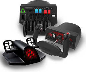 Panel de Control de Vuelo Aeronáutico Honeycomb Alpha Original y Cuadrante de Aceleración Bravo con Pedales de Timón Charlie (Paquete) - Product Image 1