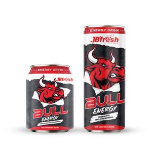 Bebidas Energéticas Super Bull en Lata de 250 ml, Sin Grasa, Fabricante JB'FRESH en Vietnam, Muestra Gratis, Diseño Gratis, OEM, ODM - Product Image 2