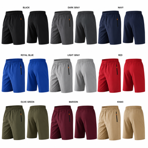 Custom <b>Men</b>’s <b>Lightweight</b> Running <b>Shorts</b> Quick Dry Breathable Gym Training Athletic <b>Shorts</b> with Zipper Pockets OEM Manufacturer - Product Image 2