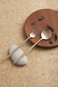 NOBBAN Premium Handcrafted Korean Bronze <b>Fork</b> Traditional Brass <b>Dessert</b> Fruit Pick Luxury Gift Wedding Present Dinnerware Model - Product Image 5
