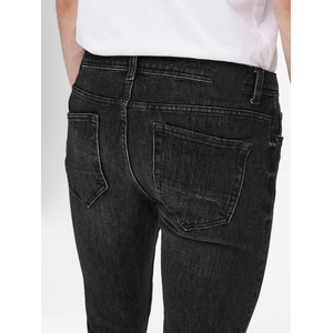 Jean en denim gris de luxe pour homme, coupe slim extensible à taille étroite, avec braguette zippée, en coton, pour usage décontracté, avec option OEM économique - Product Image 5