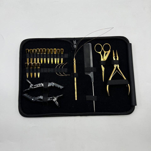 Kit de pinces professionnelles pour extensions de cheveux, qualité supérieure, logo personnalisé, avec outils d'application et de retrait de micro-liens - Product Image 6