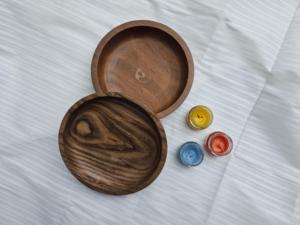 Vente en gros de bols à bougies en bois faits à la main Curio Craft CC-WCDB |   Vases à bougies en bois naturel OEM Uttar Pradesh pour la maison - Product Image 3