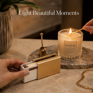 Luxury Brass <b>Matchbox</b> Holder Decorative Metal Match Box Cover Elegant Tabletop Accessory for Home Decor and Candle Lighting Use - Product Image 3