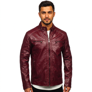 Breathable Men Leather <b>Jacket</b> fully Customized New Fashion Hot Selling Premium Quality Men Leather <b>jacket</b> for men - Product Image 1