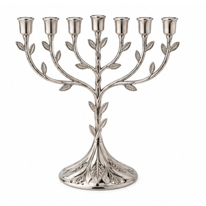 Ménorah de Hanouka en métal doré à 9 branches, chandelier juif traditionnel pour la décoration de table à la maison - Product Image 3