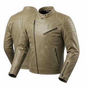 Chaqueta con certificación CE para hombre, chaquetas para hombre, equipo de carreras de cuero para motocicleta, ropa de seguridad para motociclistas de piel de vaca, chaqueta de moda en Europa. - Product Image 1