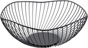 Corbeille à fruits en métal en forme de vague, bol à fruits décoratif moderne pour comptoir de cuisine, table à manger - Product Image 5