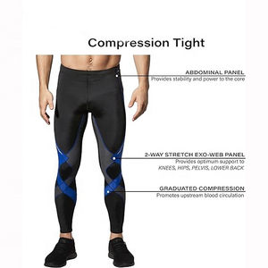 Leggings de compression pour hommes à taille haute, imprimés, pour entraînement, yoga, sport, fitness, sans coutures, personnalisables, vente en gros - Product Image 5