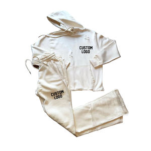 Conjunto de Sudadera con Capucha de Felpa de Algodón Verde con Logotipo Personalizado, Sudadera Informal de Otoño para Hombre, Corte Regular, con Bolsillo, Impresión por Transferencia de Calor - Product Image 3
