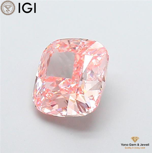 ใบรับรอง IGI เพชร CVD ทรงคุชชั่น 2.51 กะรัต สีชมพูสดใส ระดับความสะอาด VS1 เหมาะสำหรับออกแบบจี้ - Product Image 5