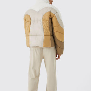 Blouson d'hiver réversible écologique pour homme, style urbain, à capuche, fermeture éclair, service OEM, chauffant à l'avant - Product Image 4