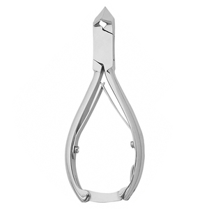 Heavy Duty Pedicure Nail Cutters Moon Shaped Sharp Blades Podiatry Nail Clippers Double Spring Back <b>Lock</b> Nail Pliers - Product Image 1