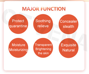 OTVENA Fond de Teint Liquide <span class=keywords><strong>CC</strong></span> Naturel Fin et Respirant 15g Contrôle du Sébum Longue Tenue avec Miroir pour Peaux Grasses - Product Image 3