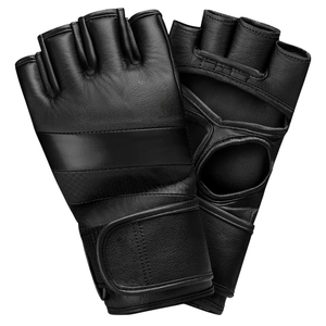 Gants de MMA demi-doigts pour hommes OEM, haute qualité, personnalisables, en cuir anti-humidité avec fermeture au poignet pour usage extérieur - Product Image 5