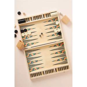 Juego de Backgammon de Madera Maciza de Lujo con Incrustaciones de Cuero, Juego de Mesa Artesanal Premium para Viajes, para Jugadores Profesionales y para Regalo - Product Image 4